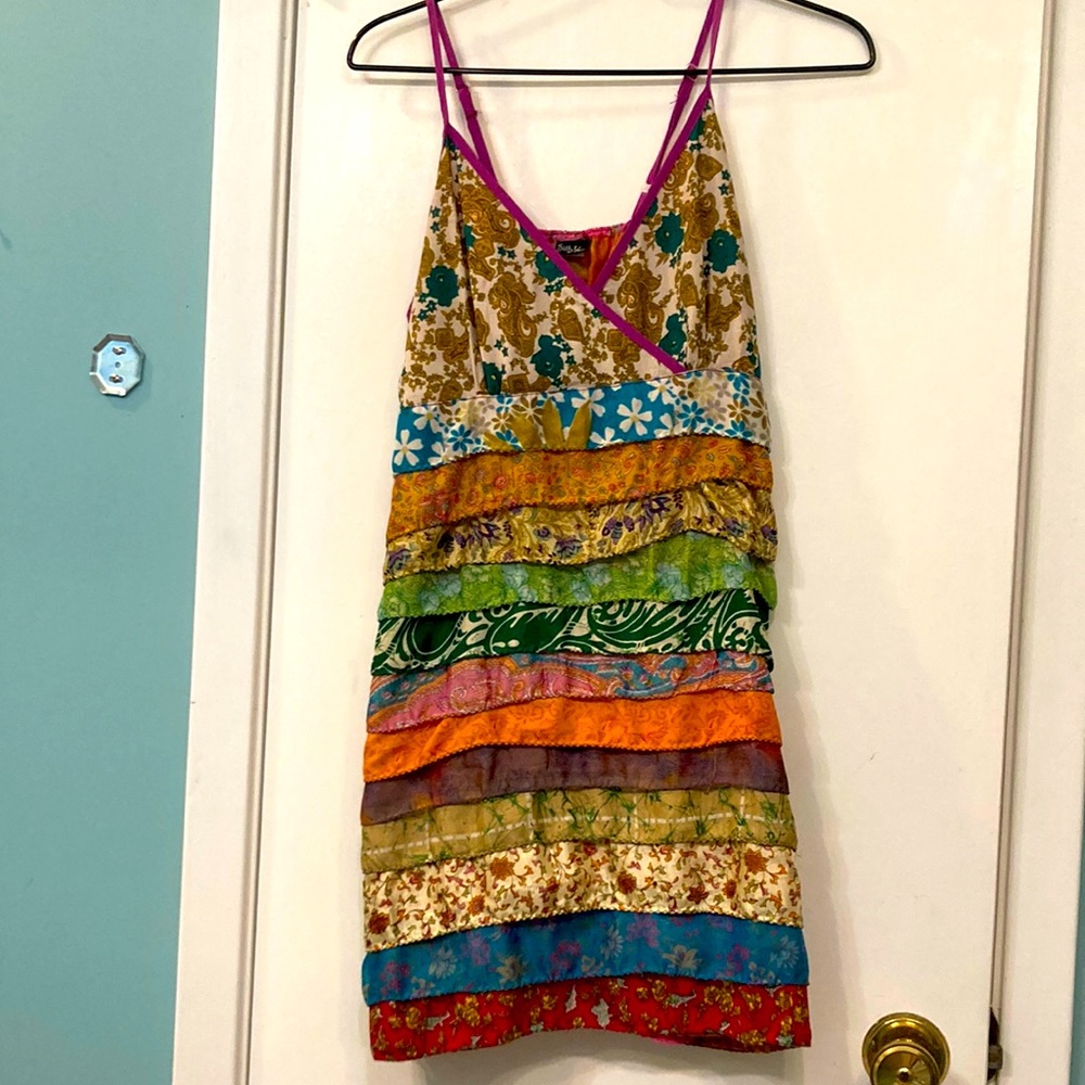 100% Silk mini dress